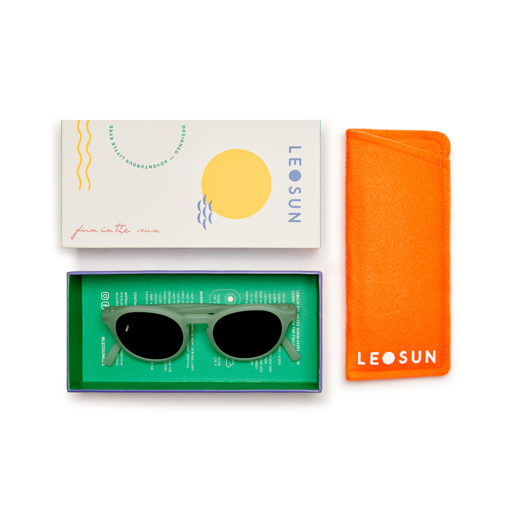 Kids Sunglasses 5+ years  - Easton | Sage