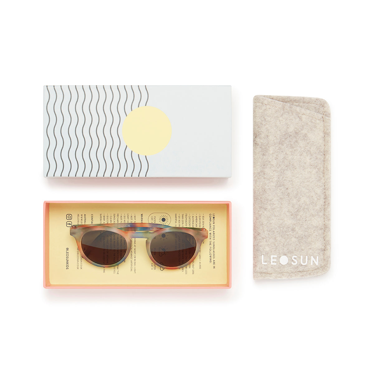 Baby & Toddler Sunglasses 0 - 2 years - Jamie| Faded Rainbow